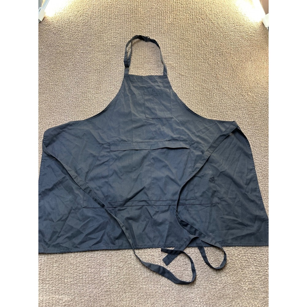 American Airlines Employee Uniform Bib Apron Black Long One Size Pockets